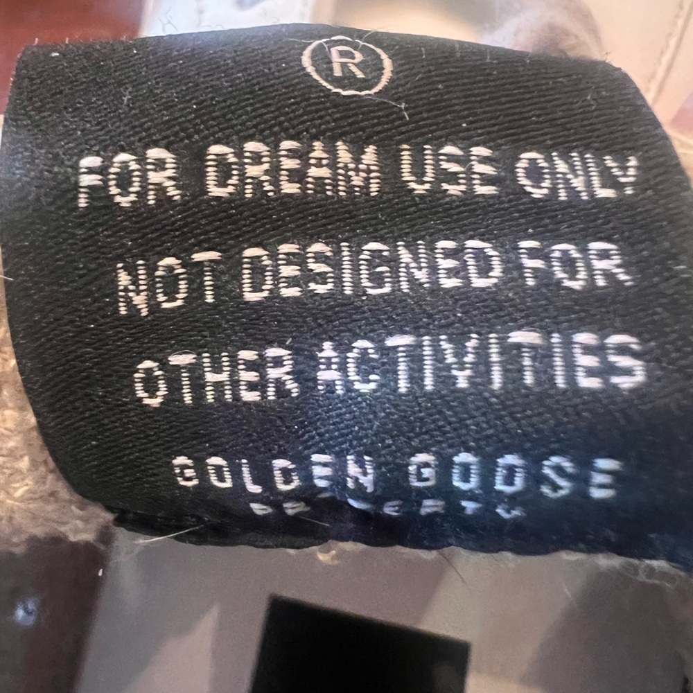 Golden Goose Hi Star White Sneaker with Glitter Star and Teal Heel - Picture 8 of 8